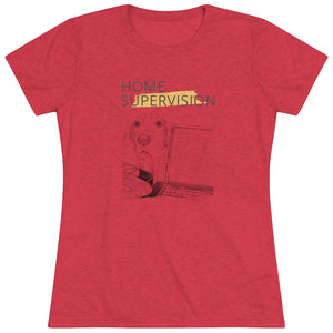 Dog Home Supervision Women's Triblend Tee